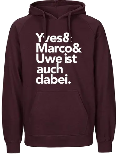 Nerdkultur - Yves, Marco, Uwe - Nerdkultur, yves, marco, uwe - Fairtrade Hoodie