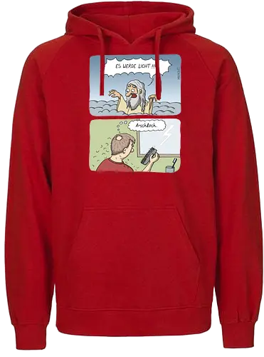 Cartoostrophal - ES WERDE LICHT! - Cartoostrophal, soli-score, ffp2 - Fairtrade Hoodie
