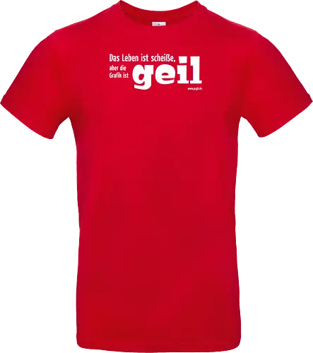 Das Leben ist Scheiße... - pcgames, spruch, gamer, shirt, tshirt - Standard T-Shirt