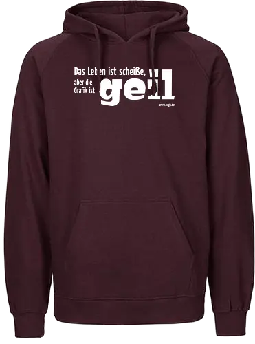Das Leben ist Scheiße... - pcgames, spruch, gamer, shirt, tshirt - Fairtrade Hoodie