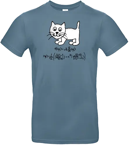 Schrödingers Katze - Quantum Tomato, Florian Aigner, katze, schrödingers katze, mathe, physik, science - Standard T-Shirt