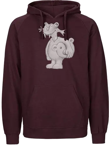 Robby Boss - Monster - rob boss, bob ross, zeichnen, merchandise, rocketbns - Fairtrade Hoodie