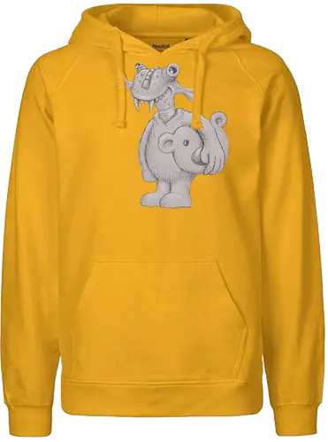 Robby Boss - Monster - rob boss, bob ross, zeichnen, merchandise, rocketbns - Fairtrade Hoodie