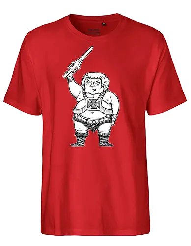 Robby Boss - He-is-da-Man - rob boss, bob ross, zeichnen, merchandise, rocketbns - Fairtrade T-Shirt