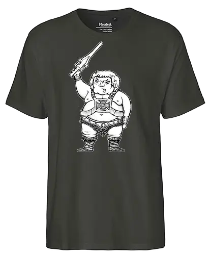 Robby Boss - He-is-da-Man - rob boss, bob ross, zeichnen, merchandise, rocketbns - Fairtrade T-Shirt