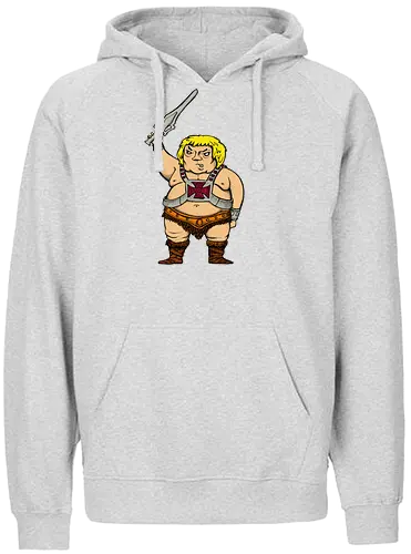Robby Boss - He-is-da-Man - zeichnen, merchandise, rob boss, bob ross, rocketbns - Fairtrade Hoodie