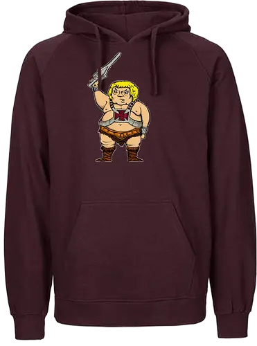 Robby Boss - He-is-da-Man - zeichnen, merchandise, rob boss, bob ross, rocketbns - Fairtrade Hoodie
