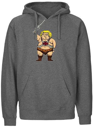 Robby Boss - He-is-da-Man - zeichnen, merchandise, rob boss, bob ross, rocketbns - Fairtrade Hoodie