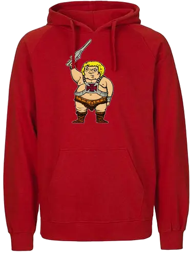 Robby Boss - He-is-da-Man - zeichnen, merchandise, rob boss, bob ross, rocketbns - Fairtrade Hoodie