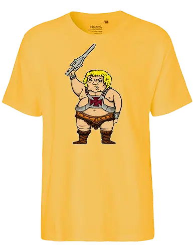 Robby Boss - He-is-da-Man - zeichnen, merchandise, rob boss, bob ross, rocketbns - Fairtrade T-Shirt