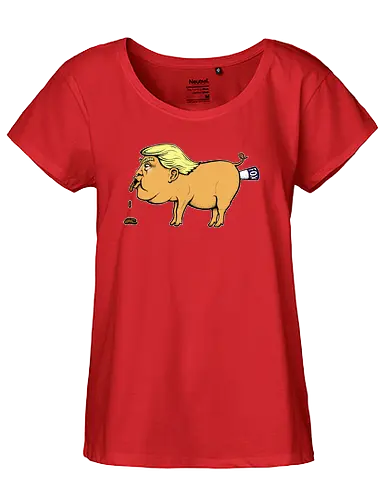 Robby Boss - Trumpeltier - rob boss, bob ross, zeichnen, merchandise, rocketbns - Fairtrade Girl Shirt