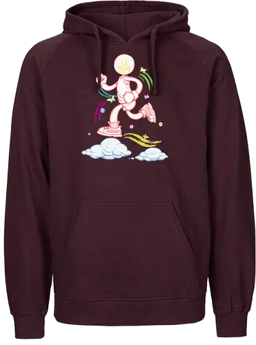 Robby Boss - Running Man - laufen, running, marathon, fatboys run - Fairtrade Hoodie