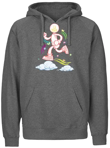 Robby Boss - Running Man - laufen, running, marathon, fatboys run - Fairtrade Hoodie