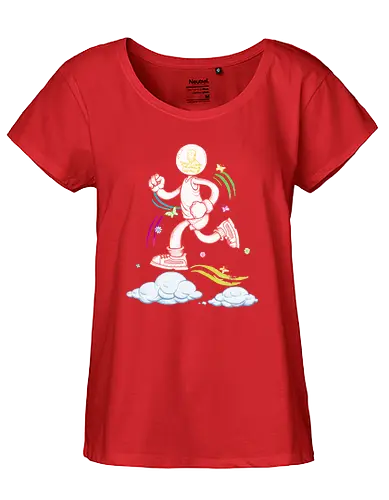 Robby Boss - Running Man - laufen, running, marathon, fatboys run - Fairtrade Girl Shirt