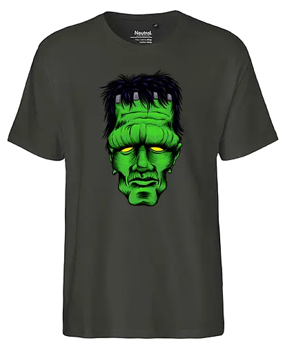 Robby Boss - Frankenprint - frankenstein, monster, horror, robby boss, rob boss - Fairtrade T-Shirt