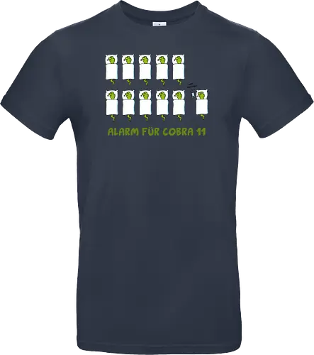 Ruthe - Cobra 11 - Ruthe, Ralph Ruthe, comic, cobra, schlange, 11, Alarm, fun, wecker - Standard T-Shirt