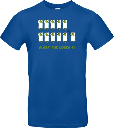 Ruthe - Cobra 11 - Ruthe, Ralph Ruthe, comic, cobra, schlange, 11, Alarm, fun, wecker - Standard T-Shirt