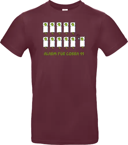 Ruthe - Cobra 11 - Ruthe, Ralph Ruthe, comic, cobra, schlange, 11, Alarm, fun, wecker - Standard T-Shirt
