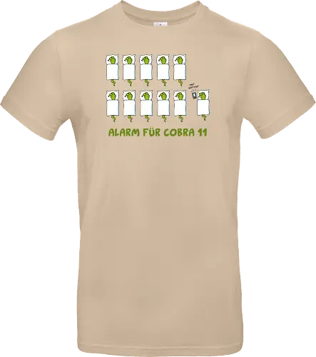 Ruthe - Cobra 11 - Ruthe, Ralph Ruthe, comic, cobra, schlange, 11, Alarm, fun, wecker - Standard T-Shirt