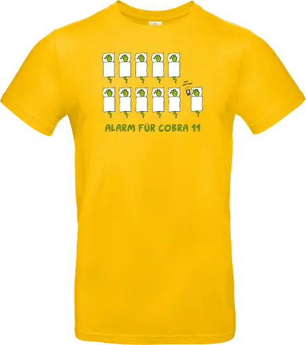 Ruthe - Cobra 11 - Ruthe, Ralph Ruthe, comic, cobra, schlange, 11, Alarm, fun, wecker - Standard T-Shirt