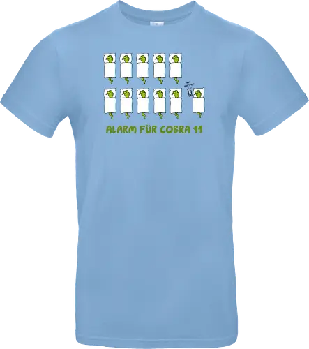 Ruthe - Cobra 11 - Ruthe, Ralph Ruthe, comic, cobra, schlange, 11, Alarm, fun, wecker - Standard T-Shirt