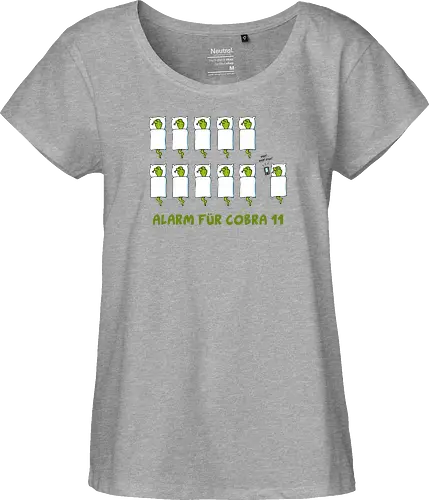 Ruthe - Cobra 11 - Ruthe, Ralph Ruthe, comic, cobra, schlange, 11, Alarm, fun, wecker - Fairtrade Girl Shirt