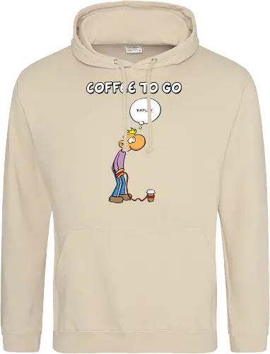 Ruthe - Coffee To Go - Ruthe, Ralph Ruthe, comic, coffee, to go, kaffee, Coffee TOGO - Standard Hoodie