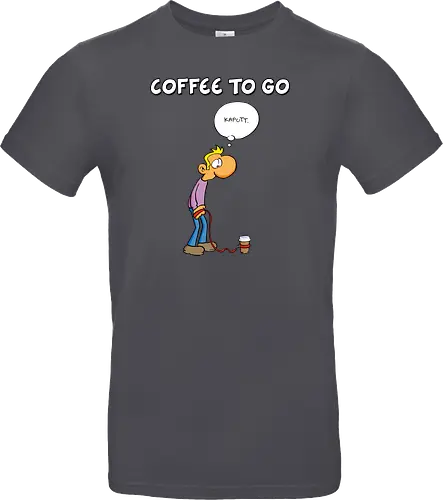 Ruthe - Coffee To Go - Ruthe, Ralph Ruthe, comic, coffee, to go, kaffee, Coffee TOGO - Standard T-Shirt