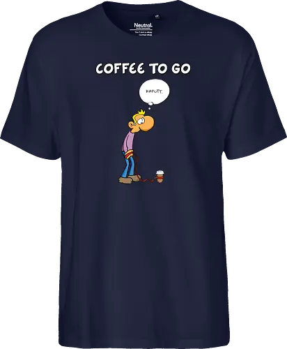 Ruthe - Coffee To Go - Ruthe, Ralph Ruthe, comic, coffee, to go, kaffee, Coffee TOGO - Fairtrade T-Shirt