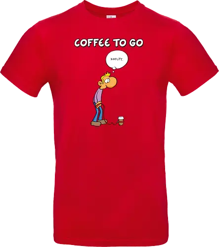 Ruthe - Coffee To Go - Ruthe, Ralph Ruthe, comic, coffee, to go, kaffee, Coffee TOGO - Standard T-Shirt