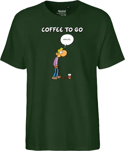 Ruthe - Coffee To Go - Ruthe, Ralph Ruthe, comic, coffee, to go, kaffee, Coffee TOGO - Fairtrade T-Shirt