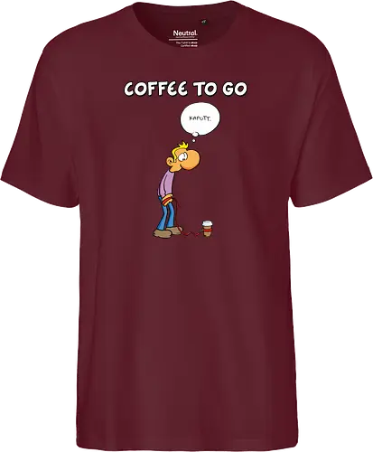 Ruthe - Coffee To Go - Ruthe, Ralph Ruthe, comic, coffee, to go, kaffee, Coffee TOGO - Fairtrade T-Shirt