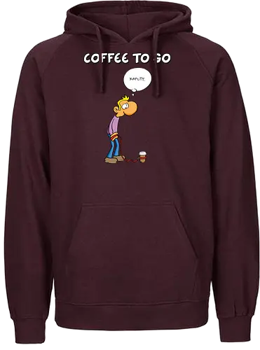 Ruthe - Coffee To Go - Ruthe, Ralph Ruthe, comic, coffee, to go, kaffee, Coffee TOGO - Fairtrade Hoodie
