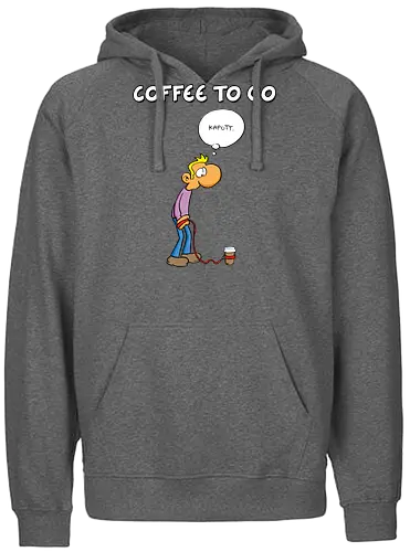 Ruthe - Coffee To Go - Ruthe, Ralph Ruthe, comic, coffee, to go, kaffee, Coffee TOGO - Fairtrade Hoodie