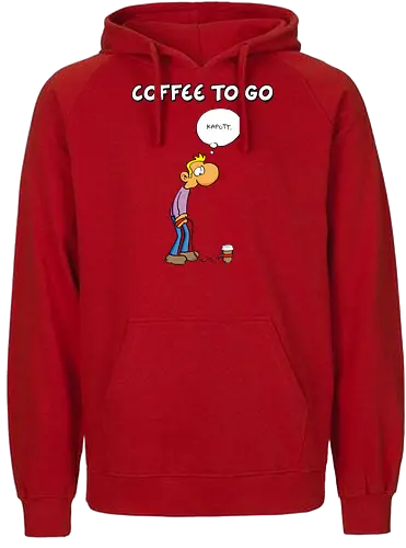 Ruthe - Coffee To Go - Ruthe, Ralph Ruthe, comic, coffee, to go, kaffee, Coffee TOGO - Fairtrade Hoodie