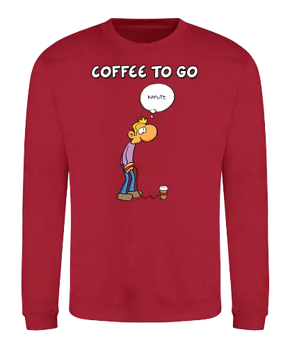 Ruthe - Coffee To Go - Ruthe, Ralph Ruthe, comic, coffee, to go, kaffee, Coffee TOGO - Sweatshirt