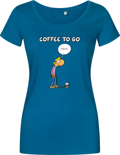Ruthe - Coffee To Go - Ruthe, Ralph Ruthe, comic, coffee, to go, kaffee, Coffee TOGO - Damen T-Shirt
