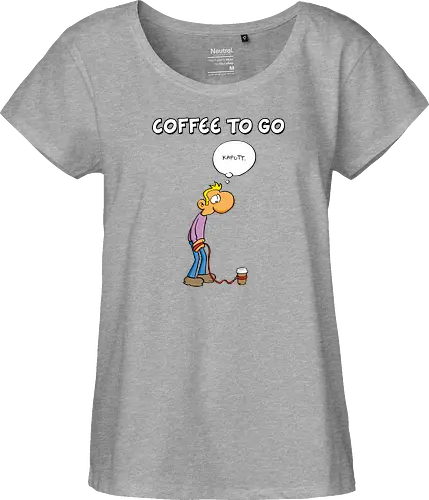 Ruthe - Coffee To Go - Ruthe, Ralph Ruthe, comic, coffee, to go, kaffee, Coffee TOGO - Fairtrade Girl Shirt