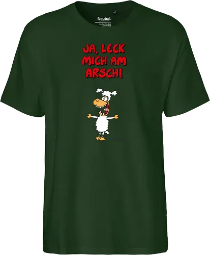 Ruthe - Schaf - Ruthe, Ralph Ruthe, comic, schaf, Ja Leck mich am Arsch, Leck mich am Arsch - Fairtrade T-Shirt