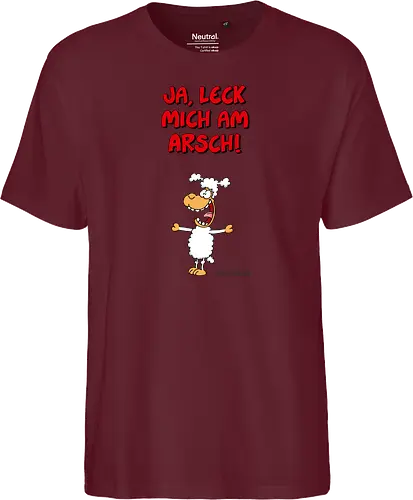 Ruthe - Schaf - Ruthe, Ralph Ruthe, comic, schaf, Ja Leck mich am Arsch, Leck mich am Arsch - Fairtrade T-Shirt