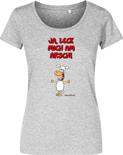 Ruthe - Schaf - Ruthe, Ralph Ruthe, comic, schaf, Ja Leck mich am Arsch, Leck mich am Arsch - Damen T-Shirt