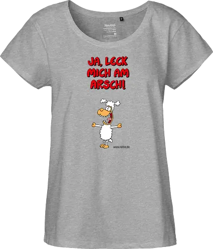 Ruthe - Schaf - Ruthe, Ralph Ruthe, comic, schaf, Ja Leck mich am Arsch, Leck mich am Arsch - Fairtrade Girl Shirt