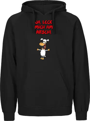 Ruthe - Schaf - Ruthe, Ralph Ruthe, comic, schaf, Ja Leck mich am Arsch, Leck mich am Arsch - Fairtrade Hoodie