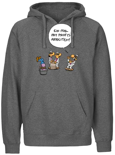 Ruthe - Profis - Ruthe, Ralph Ruthe, comic, mafia, Zement, Profis - Fairtrade Hoodie