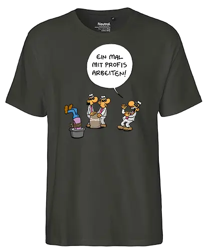 Ruthe - Profis - Ruthe, Ralph Ruthe, comic, mafia, Zement, Profis - Fairtrade T-Shirt