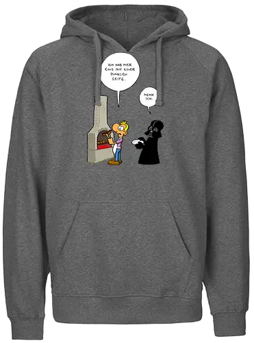 Ruthe - Dunkle Seite - Ruthe, Ralph Ruthe, comic, Dunkle Seite der Wurst, wurst, mashup, Dunkle Seite, dark lord - Fairtrade Hoodie