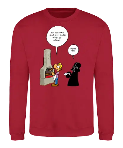 Ruthe - Dunkle Seite - Ruthe, Ralph Ruthe, comic, Dunkle Seite der Wurst, wurst, mashup, Dunkle Seite, dark lord - Sweatshirt