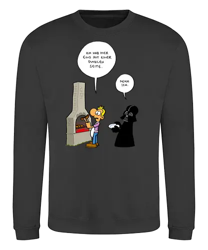 Ruthe - Dunkle Seite - Ruthe, Ralph Ruthe, comic, Dunkle Seite der Wurst, wurst, mashup, Dunkle Seite, dark lord - Sweatshirt