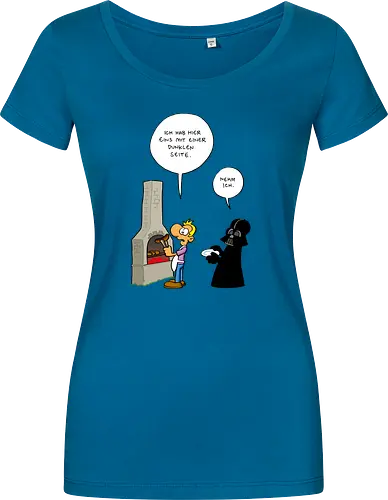 Ruthe - Dunkle Seite - Ruthe, Ralph Ruthe, comic, Dunkle Seite der Wurst, wurst, mashup, Dunkle Seite, dark lord - Damen T-Shirt
