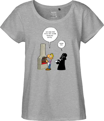 Ruthe - Dunkle Seite - Ruthe, Ralph Ruthe, comic, Dunkle Seite der Wurst, wurst, mashup, Dunkle Seite, dark lord - Fairtrade Girl Shirt
